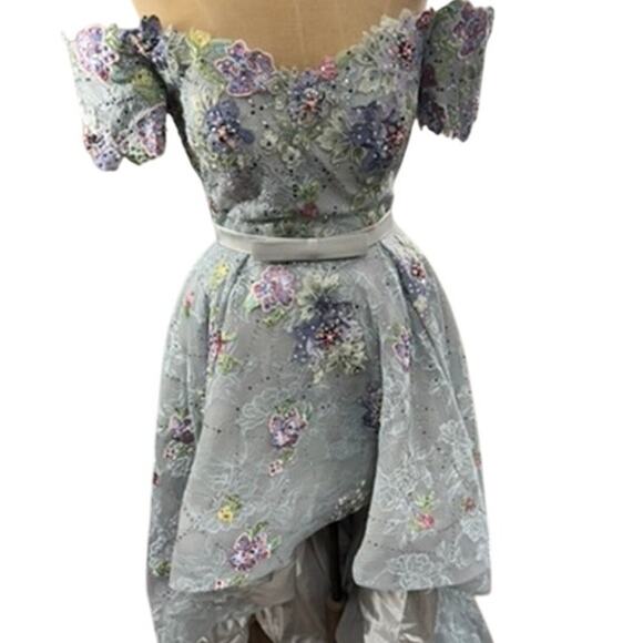 "MAMBO COUTURE" STUNNING SZ 8 Formal Dress Fairy Whimsical Angelic Runs Smalll - Picture 3 of 16